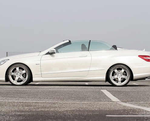 E350CDI with mecxtremeIII 1pc. Wheel Satin White Edition and Exhaust