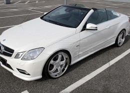 E350CDI with mecxtremeIII 1pc. Wheel Satin White Edition and Exhaust