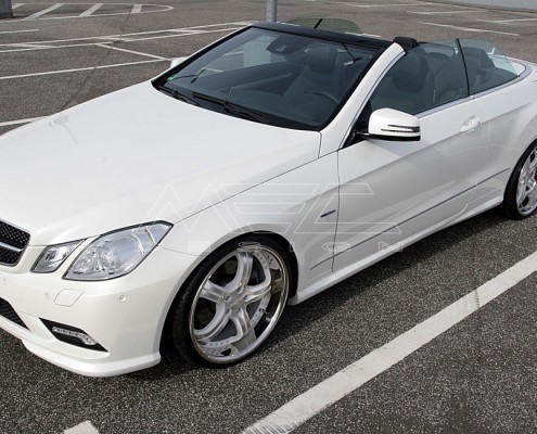 E350CDI with mecxtremeIII 1pc. Wheel Satin White Edition and Exhaust