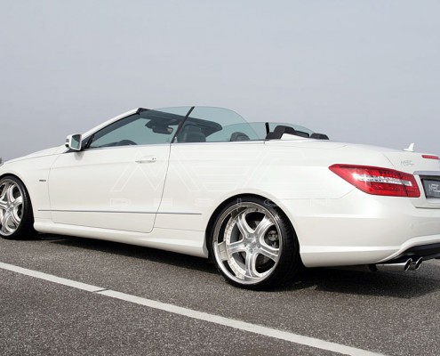 E350CDI with mecxtremeIII 1pc. Wheel Satin White Edition and Exhaust