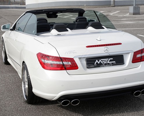 E350CDI with mecxtremeIII 1pc. Wheel Satin White Edition and Exhaust