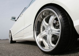 E350CDI with mecxtremeIII 1pc. Wheel Satin White Edition and Exhaust