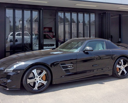SLS C197 Mercedes Tuning AMG Bodykit Felgen Auspuff Spurverbreiterung Carbon
