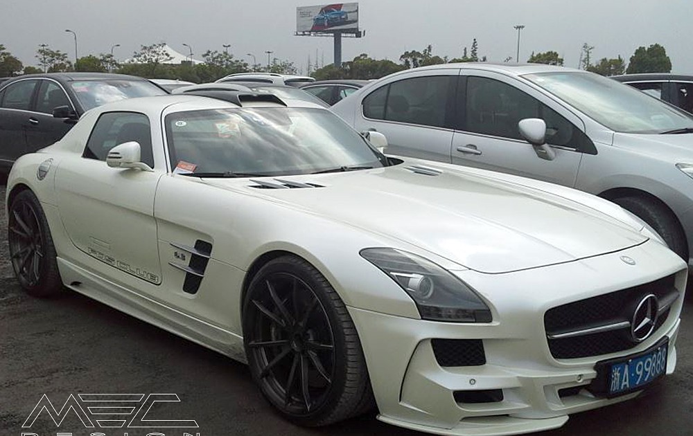 SLS C197 Mercedes Tuning AMG Bodykit Felgen Auspuff Spurverbreiterung Carbon