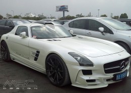 SLS C197 Mercedes Tuning AMG Bodykit Felgen Auspuff Spurverbreiterung Carbon