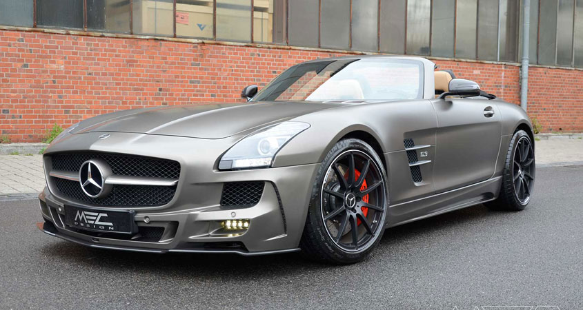 SLS R197 Mercedes Tuning AMG Bodykit Felgen Auspuff Spurverbreiterung Carbon