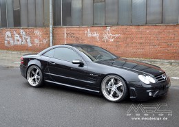 R230 SL Roadster Mercedes Tuning AMG Bodykit Felgen Auspuff Spurverbreiterung Carbon