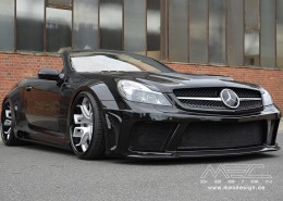 R230 SL Roadster Mercedes Tuning AMG Bodykit Felgen Auspuff Spurverbreiterung Carbon