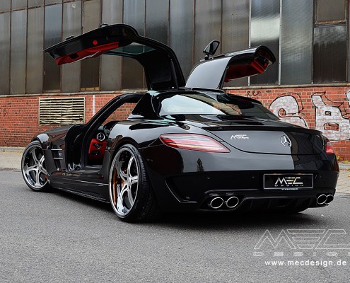 SLS C197 Mercedes Tuning AMG Bodykit Felgen Auspuff Spurverbreiterung Carbon