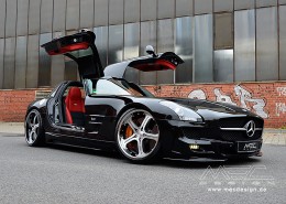 SLS R197 Mercedes Tuning AMG Bodykit Felgen Auspuff Spurverbreiterung Carbon