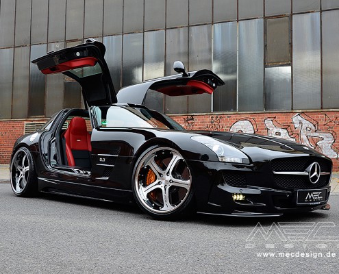 SLS R197 Mercedes Tuning AMG Bodykit Felgen Auspuff Spurverbreiterung Carbon