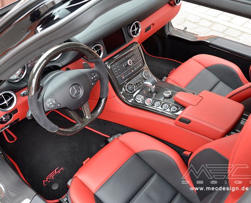 SLS C197 Mercedes Tuning AMG Interior Carbon Leather