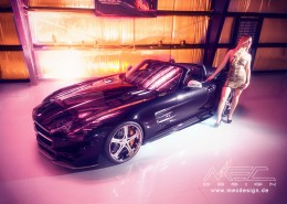 SLS R197 Mercedes Tuning AMG Bodykit Felgen Auspuff Spurverbreiterung Carbon