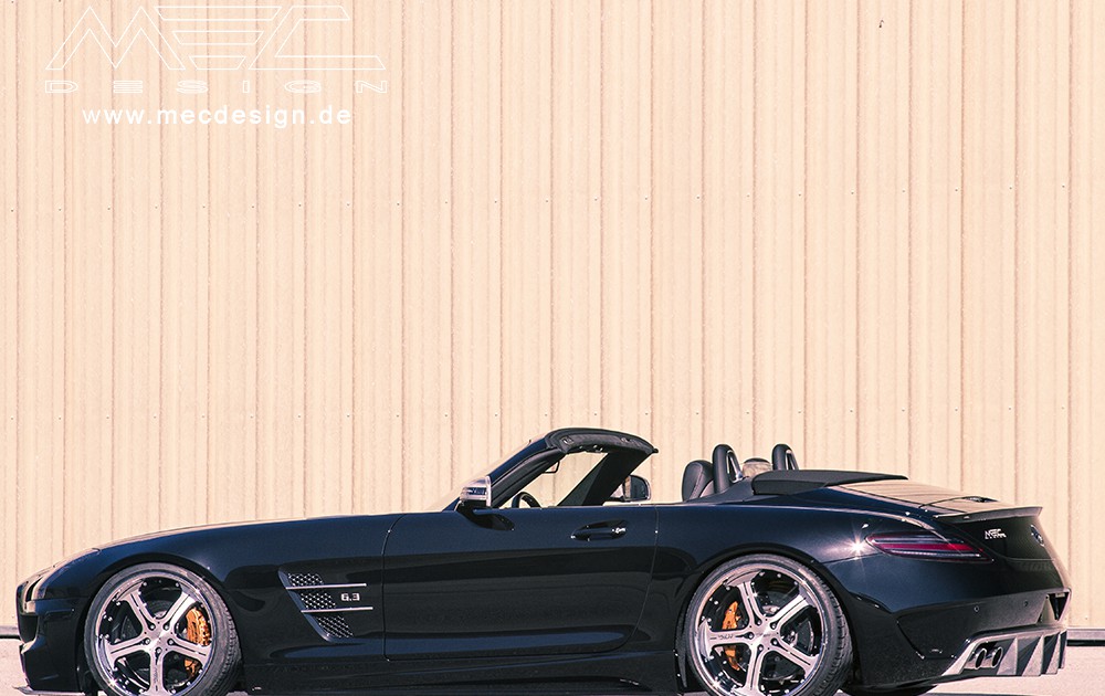 Vintage Fotoshooting - SLS Class SLS C197 Mercedes Tuning AMG Bodykit Wheels Exhaust Spacer Carbon"GT3" Diffusor and 1 Piece Rear Spoiler in Carbon finish