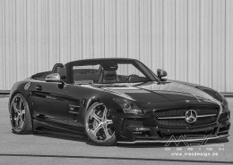 SLS R197 Mercedes Tuning AMG Bodykit Felgen Auspuff Spurverbreiterung Carbon