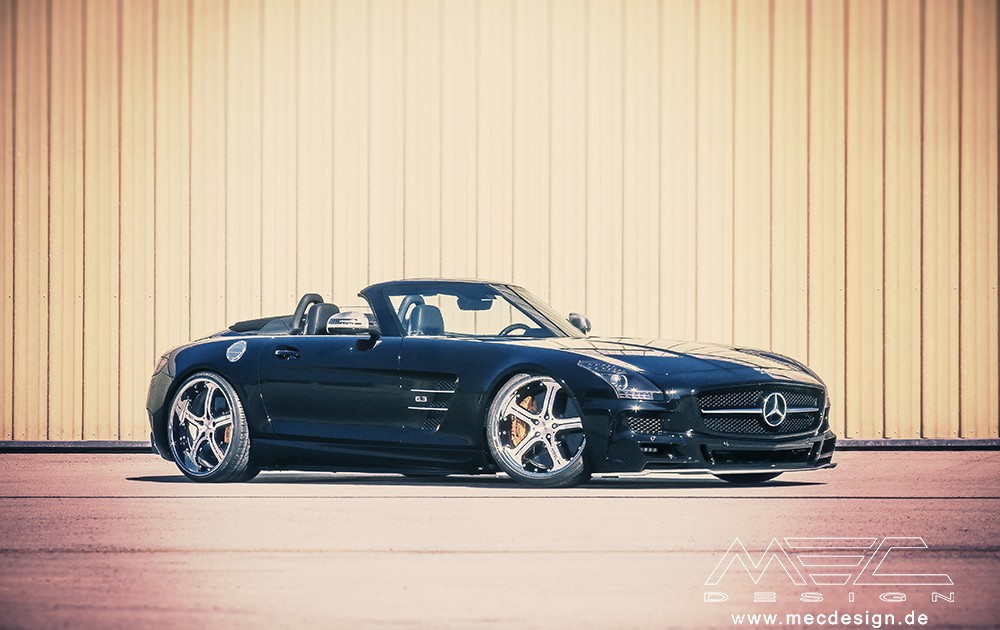 SLS R197 Mercedes Tuning AMG Bodykit Felgen Auspuff Spurverbreiterung Carbon