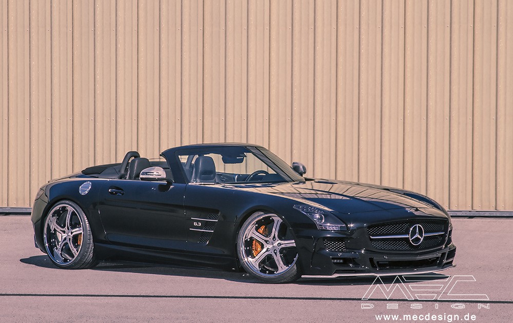 SLS R197 Mercedes Tuning AMG Bodykit Felgen Auspuff Spurverbreiterung Carbon