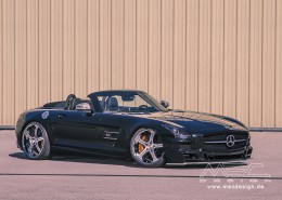 SLS R197 Mercedes Tuning AMG Bodykit Felgen Auspuff Spurverbreiterung Carbon