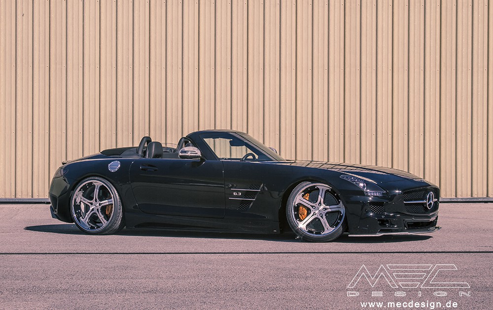 SLS R197 Mercedes Tuning AMG Bodykit Felgen Auspuff Spurverbreiterung Carbon