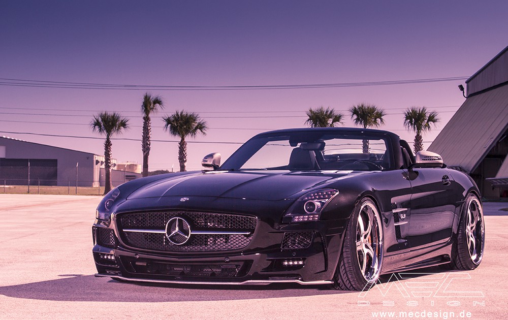 SLS R197 Mercedes Tuning AMG Bodykit Felgen Auspuff Spurverbreiterung Carbon