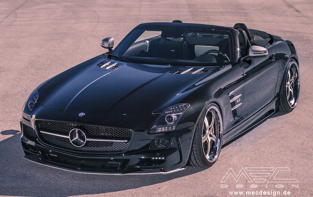 SLS R197 Mercedes Tuning AMG Bodykit Felgen Auspuff Spurverbreiterung Carbon