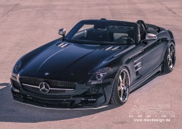 SLS R197 Mercedes Tuning AMG Bodykit Felgen Auspuff Spurverbreiterung Carbon