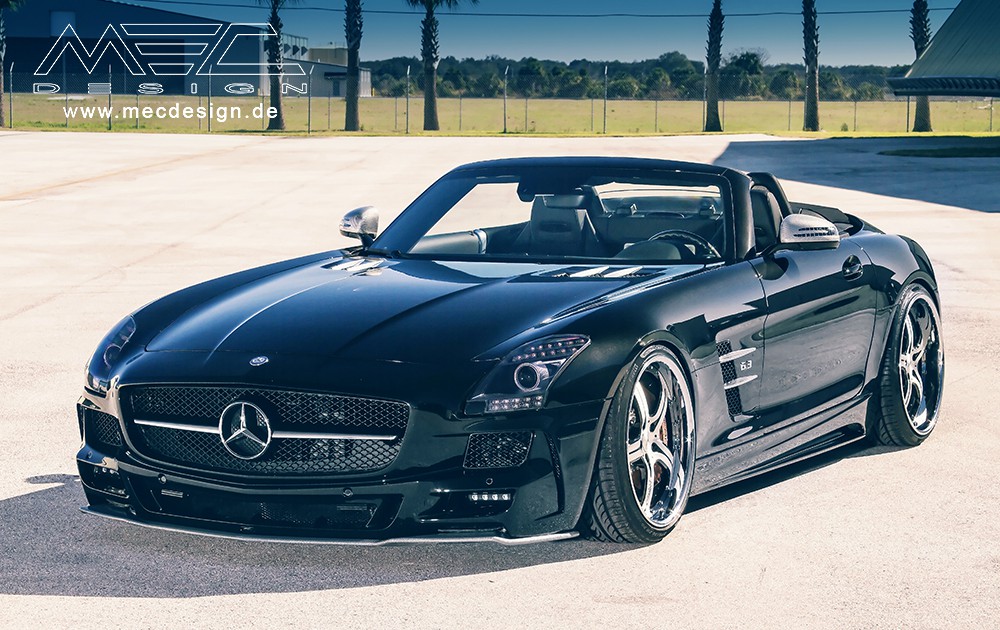 SLS R197 Mercedes Tuning AMG Bodykit Felgen Auspuff Spurverbreiterung Carbon