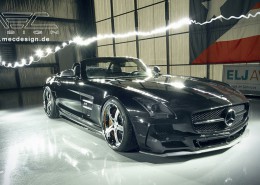 SLS R197 Mercedes Tuning AMG Bodykit Felgen Auspuff Spurverbreiterung Carbon