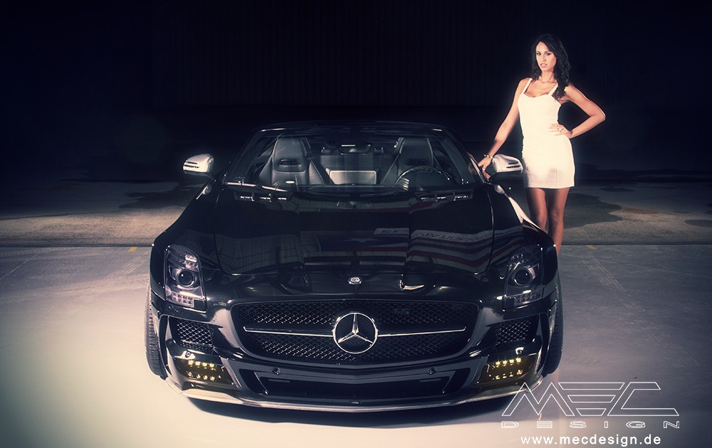 SLS R197 Mercedes Tuning AMG Bodykit Felgen Auspuff Spurverbreiterung Carbon
