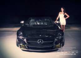 SLS R197 Mercedes Tuning AMG Bodykit Felgen Auspuff Spurverbreiterung Carbon