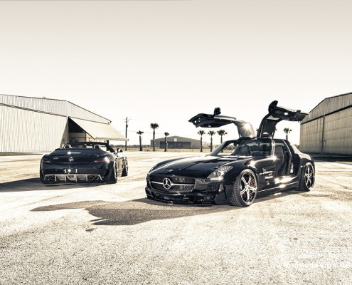 SLS C197 Mercedes Tuning AMG Bodykit Felgen Auspuff Spurverbreiterung Carbon