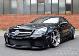 R230 SL Roadster Mercedes Tuning AMG Bodykit Felgen Auspuff Spurverbreiterung Carbon