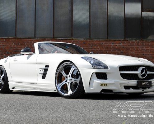 SLS R197 Mercedes Tuning AMG Bodykit Felgen Auspuff Spurverbreiterung Carbon