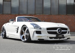 SLS R197 Mercedes Tuning AMG Bodykit Felgen Auspuff Spurverbreiterung Carbon