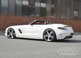 SLS R197 Mercedes Tuning AMG Bodykit Felgen Auspuff Spurverbreiterung Carbon