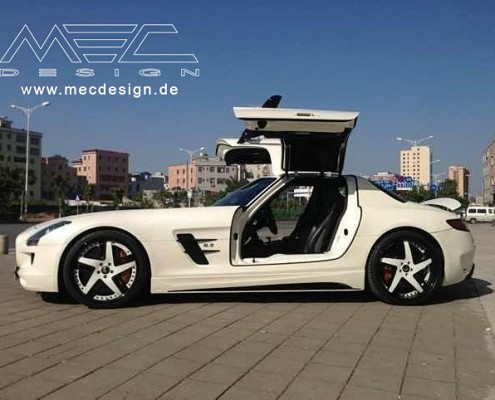 SLS C197 Mercedes Tuning AMG Bodykit Felgen Auspuff Spurverbreiterung Carbon