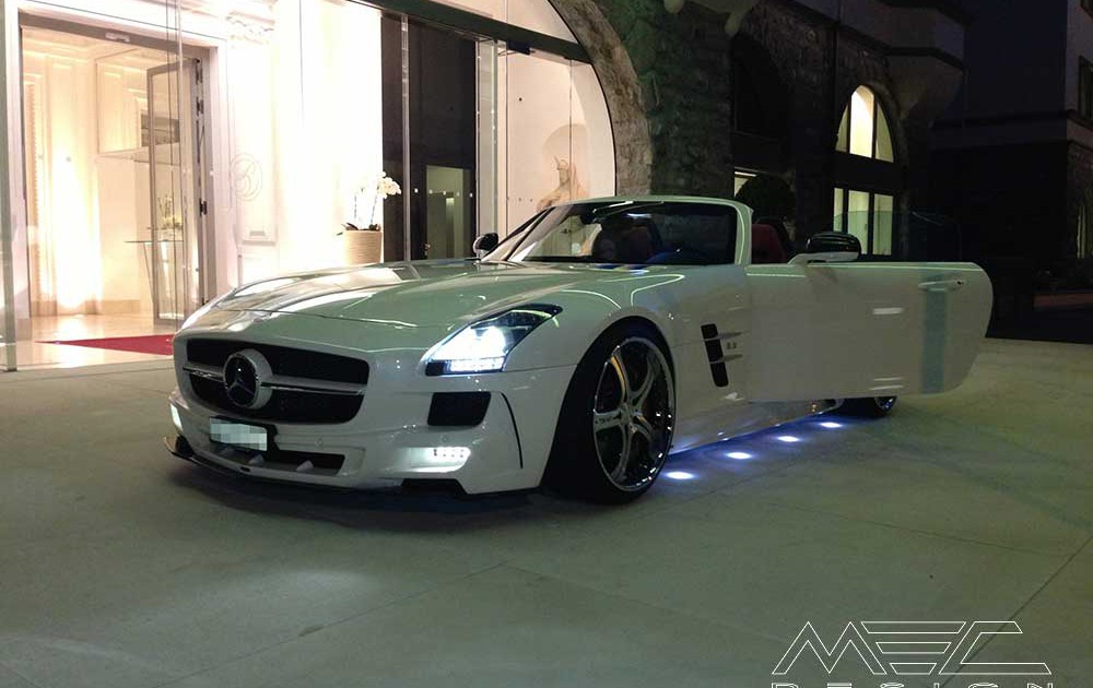 SLS C197 Mercedes Tuning AMG Bodykit Felgen Auspuff Spurverbreiterung Carbon
