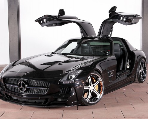 SLS C197 Mercedes Tuning AMG Bodykit Felgen Auspuff Spurverbreiterung Carbon