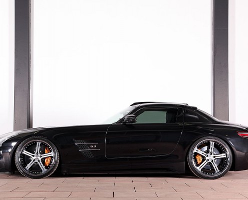 SLS C197 Mercedes Tuning AMG Bodykit Felgen Auspuff Spurverbreiterung Carbon