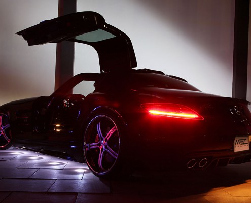 SLS C197 Mercedes Tuning AMG Bodykit Felgen Auspuff Spurverbreiterung Carbon