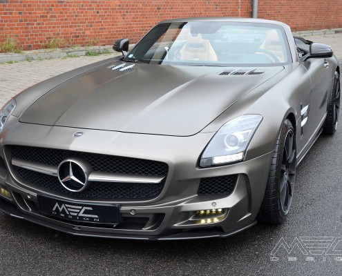 SLS R197 Mercedes Tuning AMG Bodykit Felgen Auspuff Spurverbreiterung Carbon