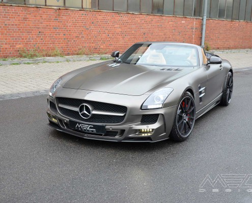 SLS R197 Mercedes Tuning AMG Bodykit Felgen Auspuff Spurverbreiterung Carbon