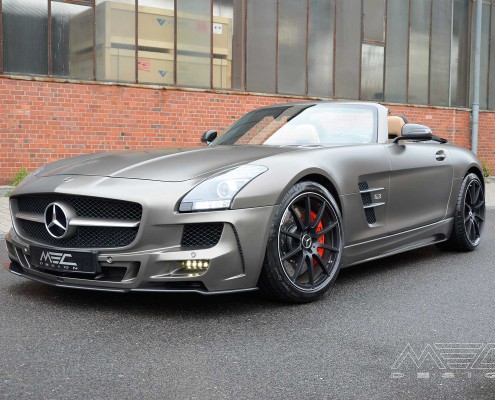 SLS R197 Mercedes Tuning AMG Bodykit Felgen Auspuff Spurverbreiterung Carbon