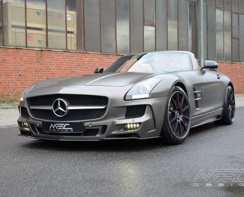 SLS R197 Mercedes Tuning AMG Bodykit Felgen Auspuff Spurverbreiterung Carbon