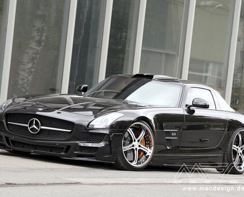 SLS C197 Mercedes Tuning AMG Bodykit Felgen Auspuff Spurverbreiterung Carbon