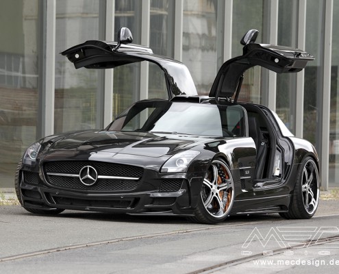 SLS C197 Mercedes Tuning AMG Bodykit Felgen Auspuff Spurverbreiterung Carbon