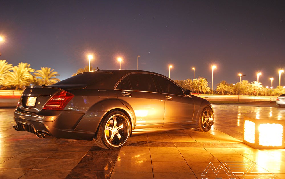 W221 V221 S-Klasse Mercedes Tuning AMG Bodykit Felgen Auspuff Spurverbreiterung Carbon