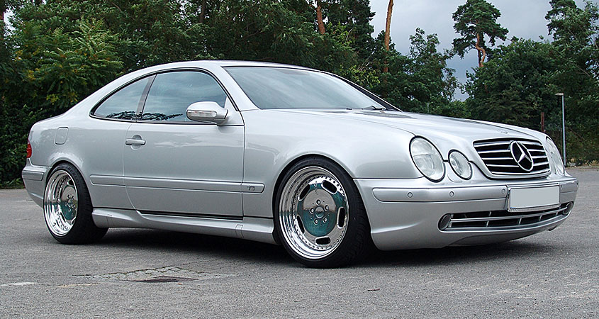 W208 A208 CLK Mercedes Tuning AMG Bodykit Felgen Auspuff Spurverbreiterung Carbon