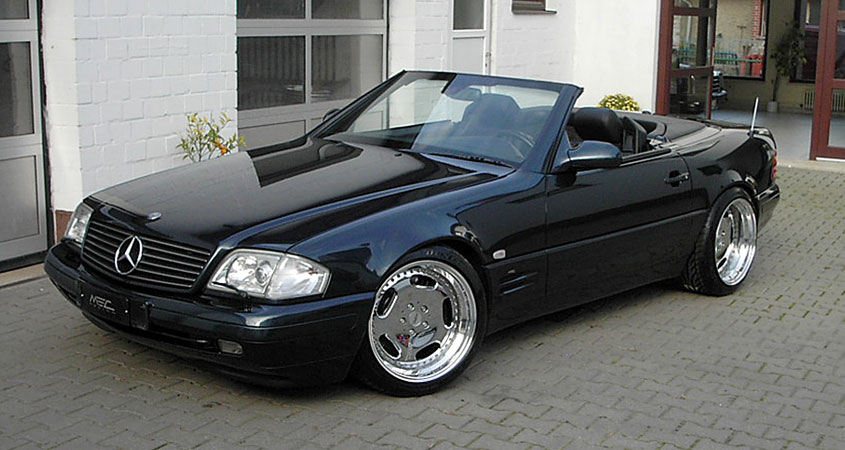 R129 SL Roadster Mercedes Tuning AMG Bodykit Wheels Exhaust Spacer Carbon
