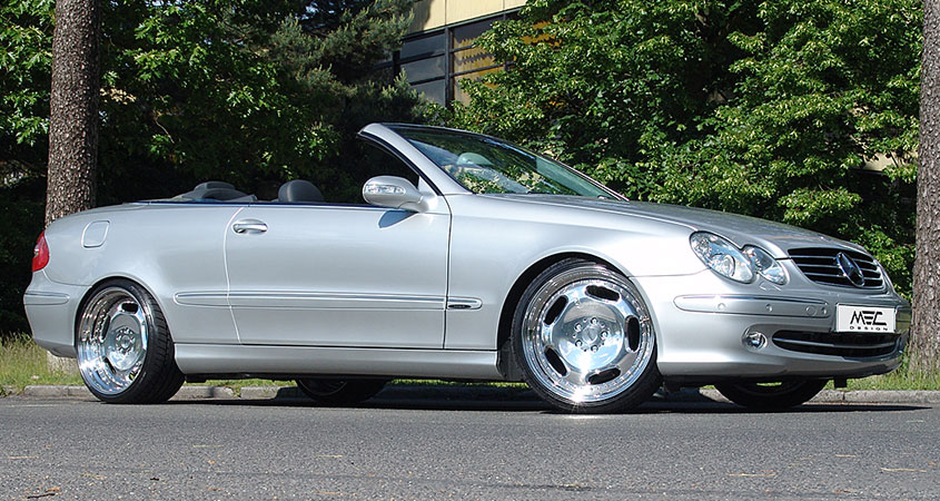 CLK320 with mecxtreme1 3 piece wheels